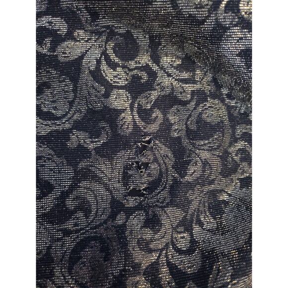 Gunne Sax (Jessica McClintock) Vintage Velvet Silver Metallic Gown Dress, Sz 3/4 - Picture 11 of 11